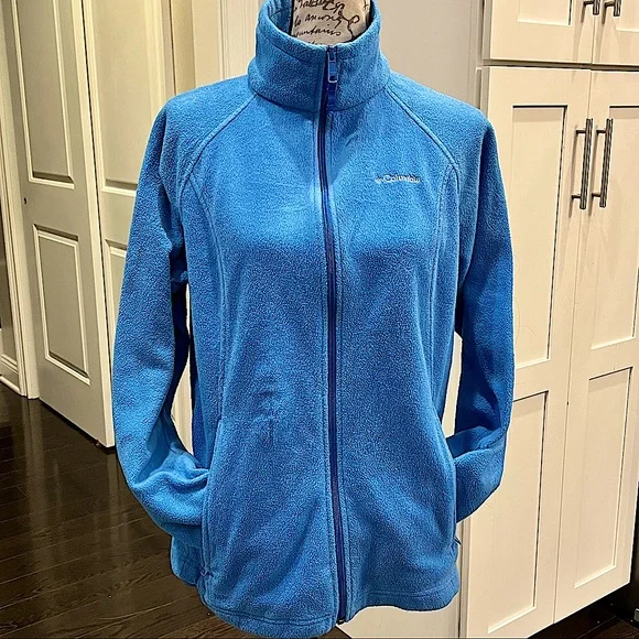 Columbia Full Zipper Fleece Jacket in Blue - Picture 5 of 12